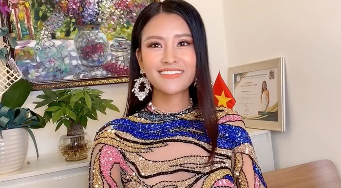 Dàn mỹ nhân Miss Earth trình diễn váy dạ hội: Hoa Thái nổi bật với Evening Gown 'Địa cầu' lấp lánh