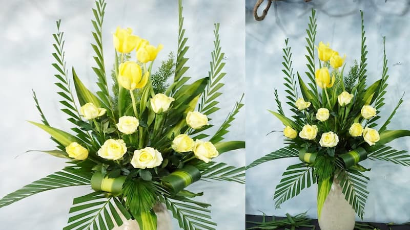 Cách cắm hoa ban thờ ngày cưới sang trọng & ấm cúng